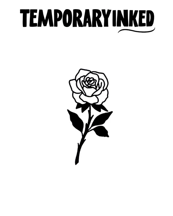 Classic Rose Tattoo