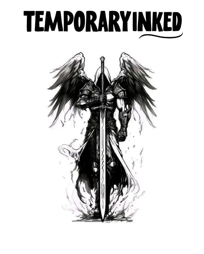 Dark Angel Warrior Tattoo