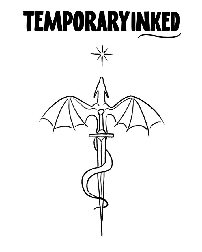Dragon Sword Tattoo