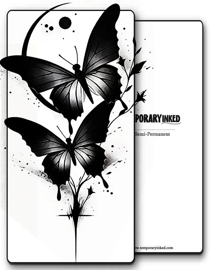 Eclipse Butterfly Tattoo