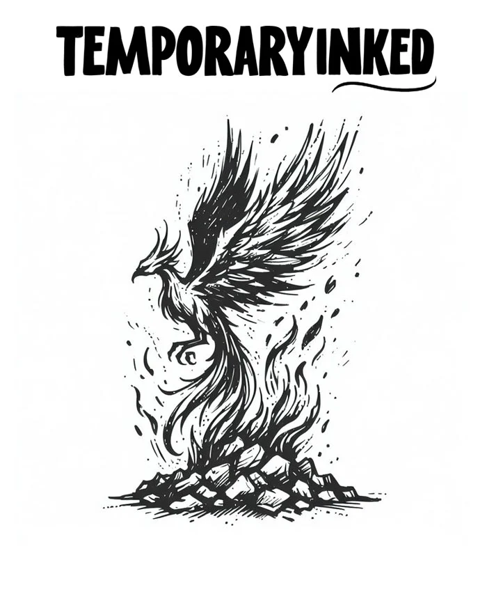 Fiery Phoenix Tattoo