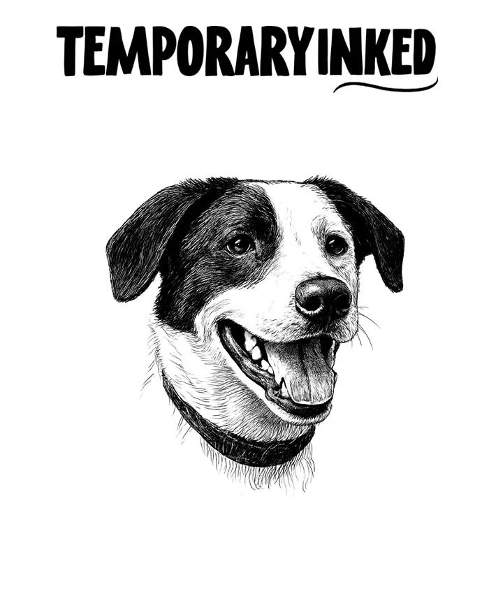 Happy Dog Tattoo