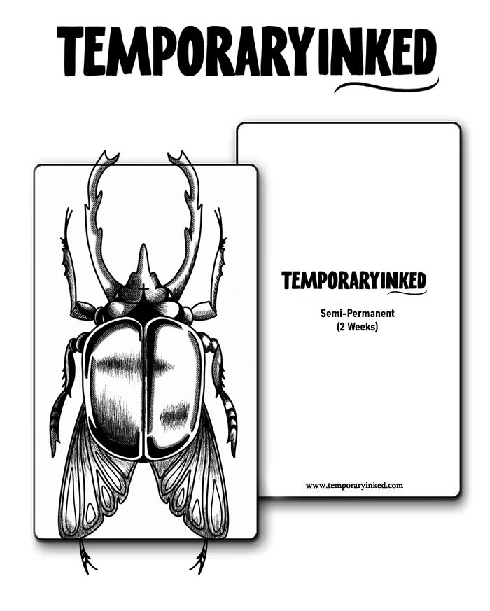 Large Beetle Tattoo