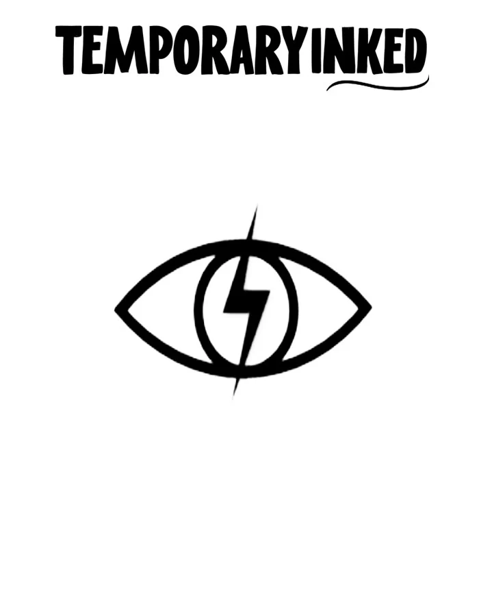 Lightning Eyes Tattoo