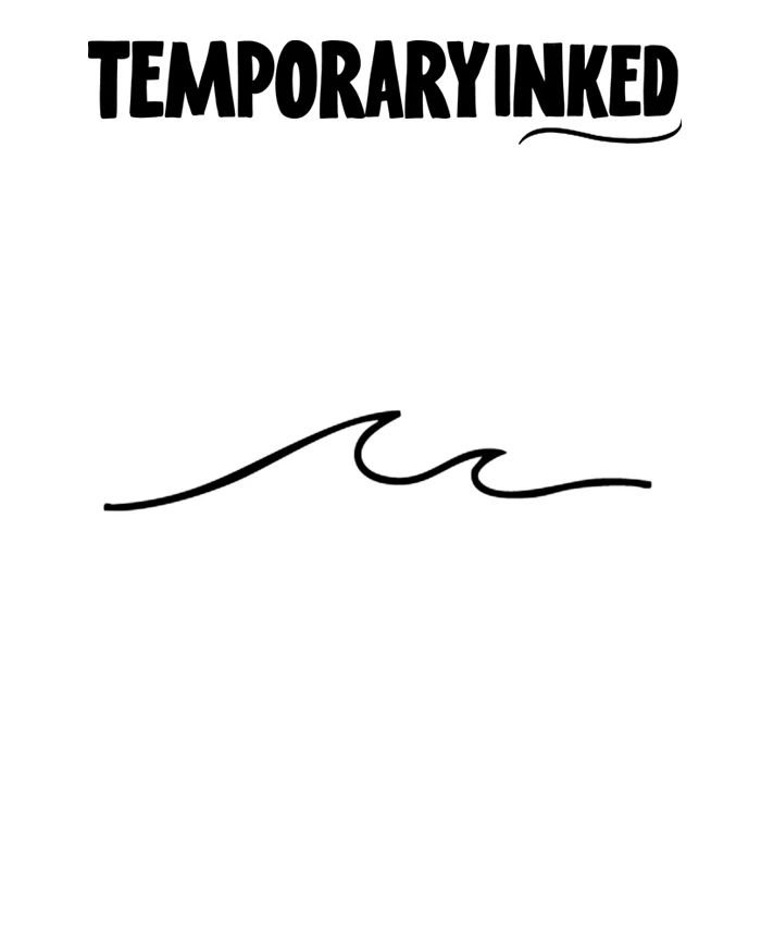 Long Waves Minimal Tattoo