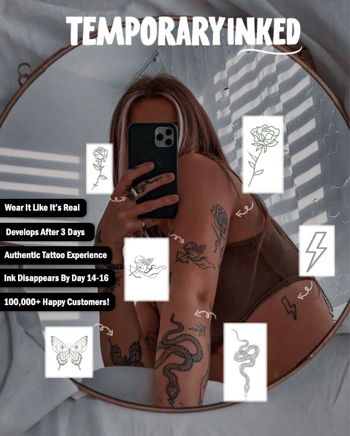 Rose Finger Tattoo - Image 3