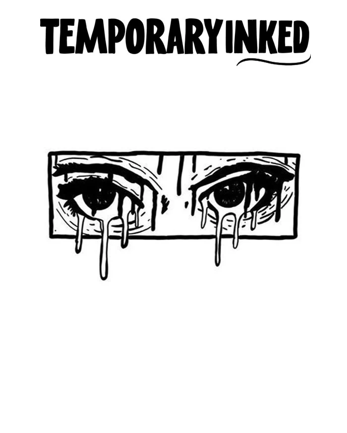 Melancholy Gaze Tattoo