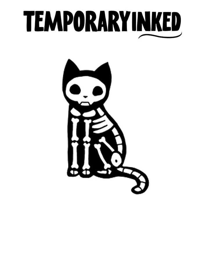 Necro Kitty Tattoo