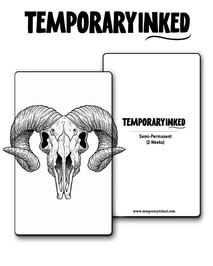 Ram Skull Tattoo