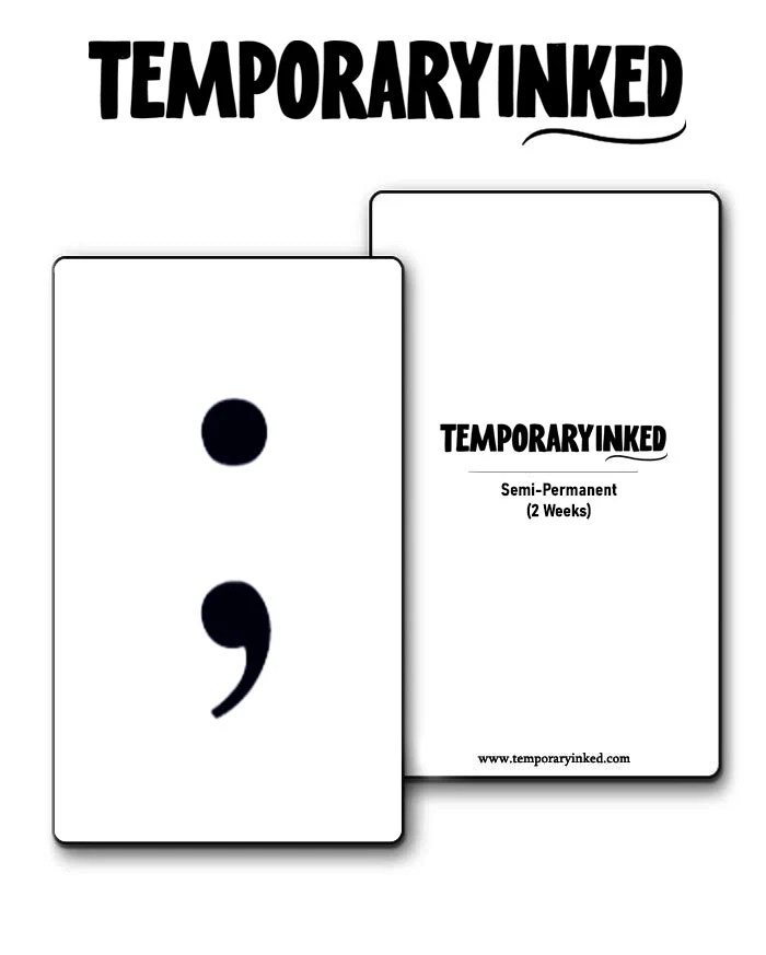 Semi-Colon Tattoo