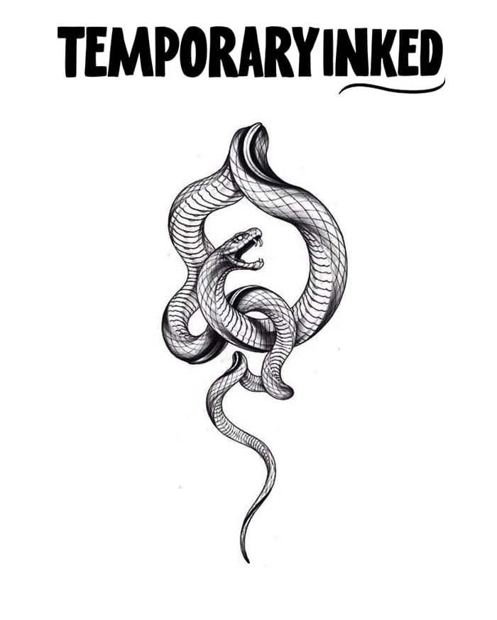 Serpent Spiral Tattoo