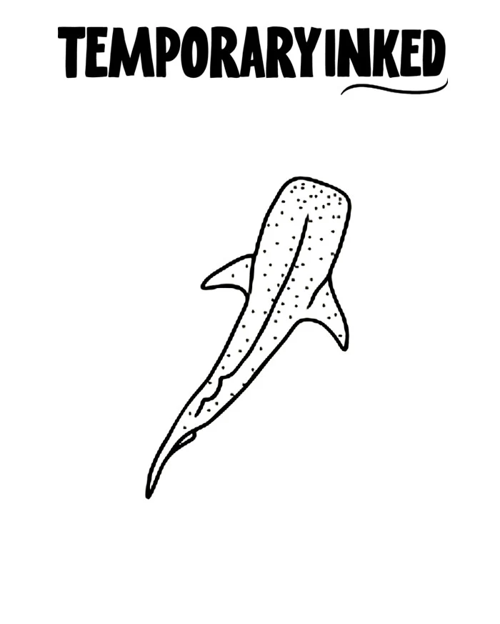 Small Whale Shark Tattoo