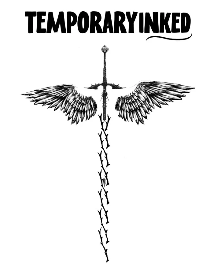 Spinal Wings Tattoo