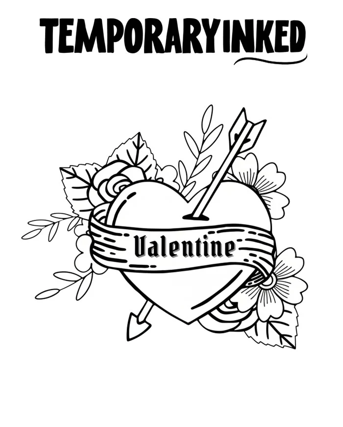 Valentine Heart Tattoo