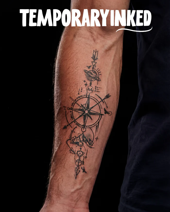 Wanderer’s Compass Tattoo